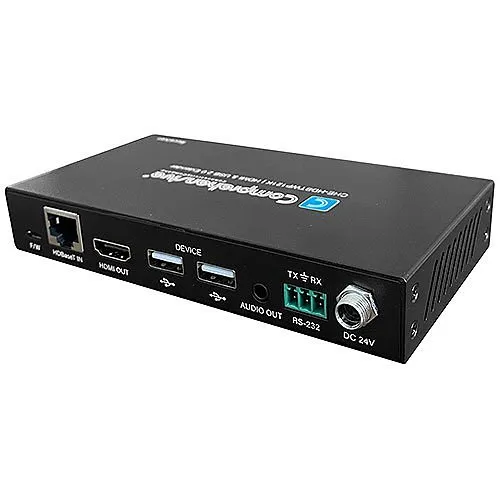 Comprehensive CHE-HDBTWP121K Intetrator Series HDBaseT 4K 18G Audio Wall Plate Extender Kit Up to 230' for Single Gang HDMI and High Speed USB 2.0