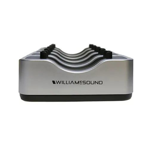 Williams AV CHG 520 Drop-In Bay Style Charger for IR Rx20 Infrared Receiver, Black Metal