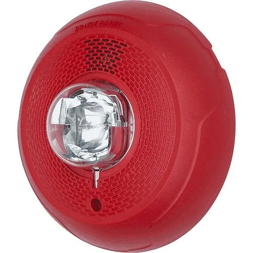 System Sensor CHSCRL L-Series Selectable Output Chime Strobe, Ceiling Mount, Red