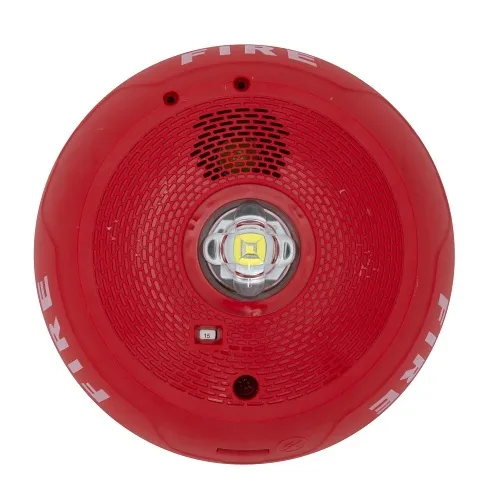 System Sensor CHSCRLED Indoor LED Chime Strobe Ceiling, Fire, Red