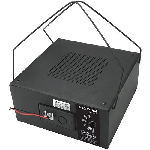 AtlasIED M1000-USA 8" Dual Cone Sound Masking Speaker with 4W 70V Transformer, Black Enclosure
