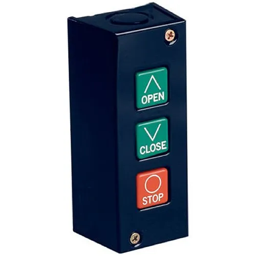 Camden CI-PBU3 CI-PB Series 3-Button Push Button Control Station, Open/Close/Stop, NEMA 1 Surface Mount