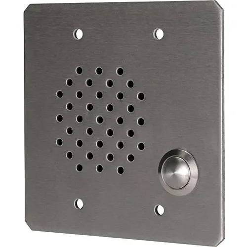 Quam CIS4/8 2-Gang Intercom Station, Vandal-Resistant, Ohm