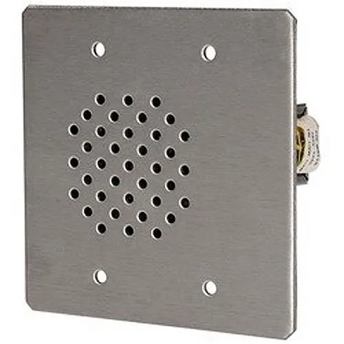 Quam CIS8/25 2-Gang Listen-Only Station, No Button, Vandal-Resistant, 25V