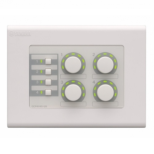 Yamaha DCP4V4S-US Digital Control Panel for Processors / Amplifiers MTX / MRX / MA / PA, 4-Rotary, 4-Button