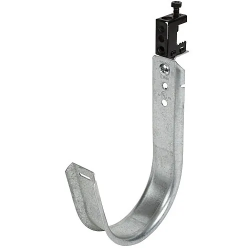 Cablofil CJ64HACSSBC 4" JHook Wide/Ret Screw on Spring Steel Beam Clip 1/2"