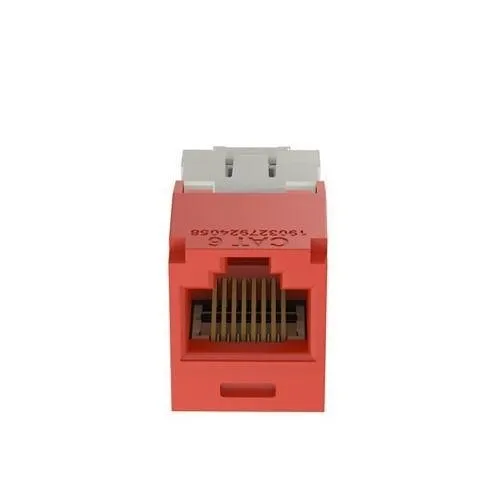 Panduit CJ688TGRD Keystone Jack, Mini-Com Module CAT6 UTP with 8 Position Wiring