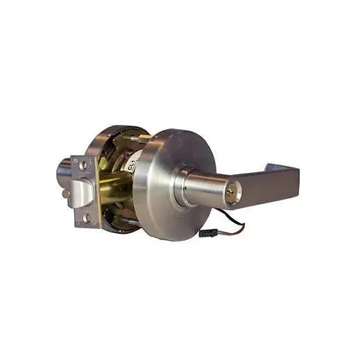 Command Access CL180EU-24-L17-626-REX CL1 Series Electrified Cylindrical Lock, L17 Lever, Fail Secure, Request to Exit Switch, Satin Chrome