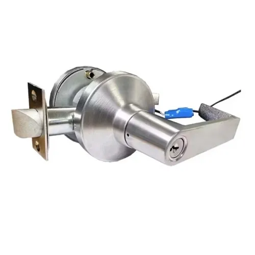 Command Access CL190HD L6 EU 626 REX Electrified Cylindrical Lock, Fail Secure,  11-30VAC/VDC, Request to Exit, L6 Lever, C Keyway, Satin Chrome