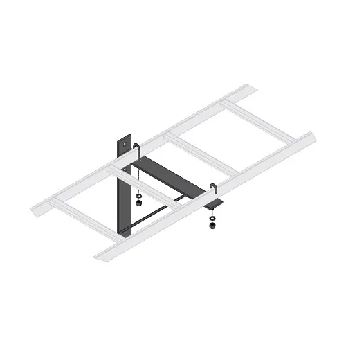 Middle Atlantic CLB-TSB-W24 CL Series Triangle Wall Support Bracket, 24" Wide, Black
