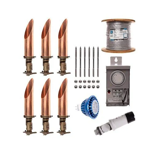 CAST CLCK4ADI Premium Moon Down Lighting Kit, (6) CCTL2C, (6) SLMR164XW27, (1) CLW142500, (1) CJ75TSSMTTC, (1) CTPC, (1) C61335, (6) CTREEH1
