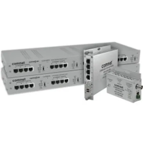 ComNet CLFE16EOC CopperLine 16-Channel Ethernet Over Copper Extender with Pass-Through PoE to 15W