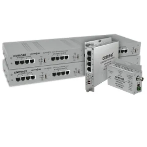 ComNet CLFE4EOC 4-Channel Ethernet Over Coaxial Cable with Pass-Through