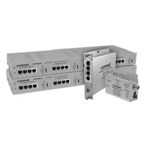 ComNet CLFE4EOU 4-Channel Ethernet Over UTP Extender with Pass-Through PoE