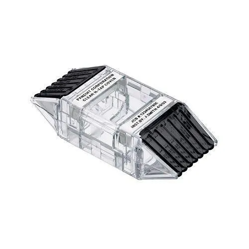 Panduit CLRCVR3-1 StructuredGround Insulating HTAP Cover, 3-1, Polycarbonate / Polypropylene, Clear / Black