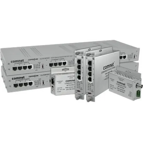 ComNet CLRFE1POEC 1-Channel Coax Remote Unit, Ethernet-Over-Copper Extender with 30W PSE POE+