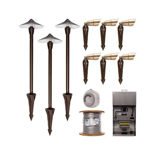 CAST CLVK1ADI Brass Economy Grade Fixtures Large Value Kit, (3) SAL100, (6) SBL10, (3) SALSTEM18, (3) SLBP250L, (1) CLW142250, (6) SLMR164W27, (1) CJ150SSMT, (1) CTPC, (1) CTTC, (2) C61335