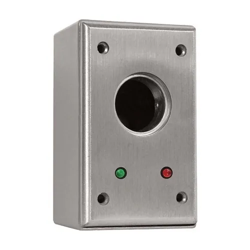 Camden CM-1050-7224 Key Switch, 2 Single Pole Double Throw Momentary, Red and Green 24V LED, Aluminum