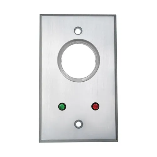 Camden CM-1182-7224 Key Switch, (2) DPDT Momentary, Red and Green 24V LEDs Mounted on Faceplate