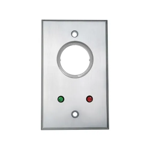 Camden CM-1190-7212 Key Switch, DPDT Maintained, Red and Green 12V LEDs Mounted on Faceplate
