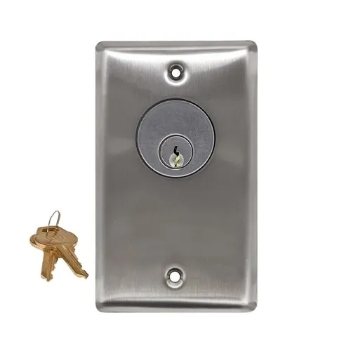 Camden CM-1220-60KA Key Switch, SPDT N/O and N/C Momentary, Keyed Alike