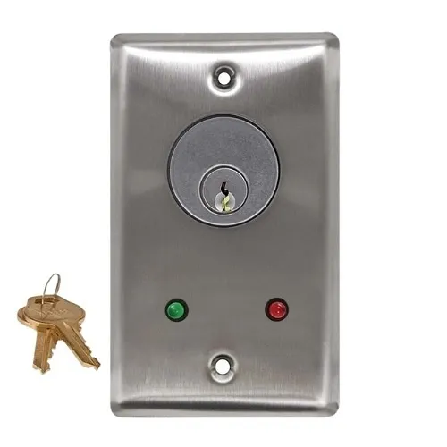 Camden CM-1220-7212-60KD KEY Software Flush Stainless Steel Finish LED Cylinder