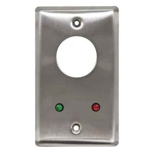 Camden CM-1230-7212 Key Switch, SPDT, NO and NC, Mounted, 12V LED, Red and Green