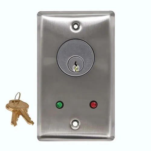 Camden CM-1260-7224-60KD Key Switch, 2 Single Pole Double Throw Maintained