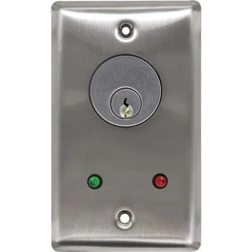 Camden CM-1270-7212-60KA S/S Key Software Single Gang SPDT Maintenance Mode Switch