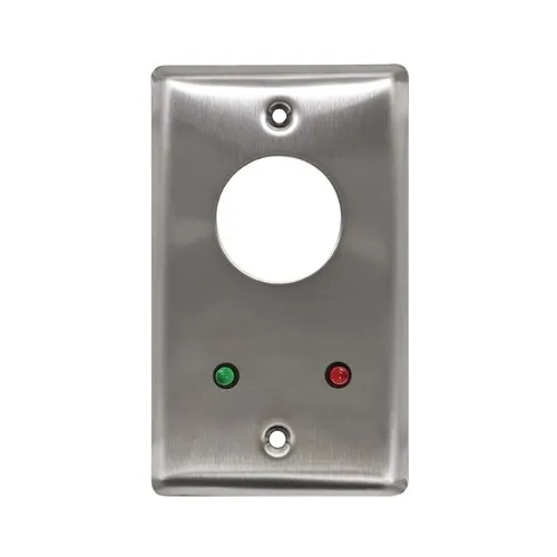 Camden CM-1270-7212 Key Switch, SPDT Momentary and SPDT Maintained, Red and Green 12V LEDs Mounted on Faceplate