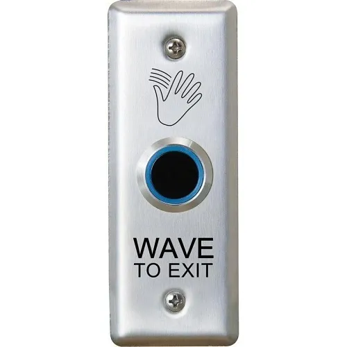 Camden CM-222/46 ValueWave Touchless Switch, Single Gang, 'Wave to Exit' Graphics, Blue / Green Illumination