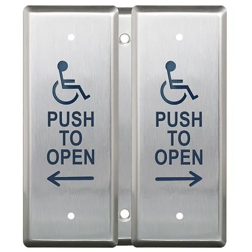 Camden CM-2520/4 Vestibule Switch Handicap Push Button, Blue