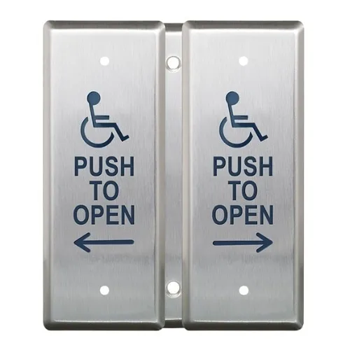 Camden CM-2520/48WT 2-Gang Combo Push Plate, Software, 48W