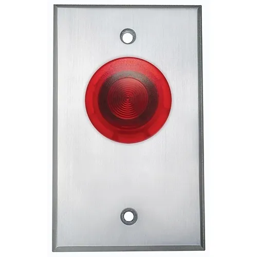 Camden CM-3010R CM-3000 Series Illuminated Mushroom Pushbutton, Spring Return Button, Normally Closed, Momentary Action, Red Button