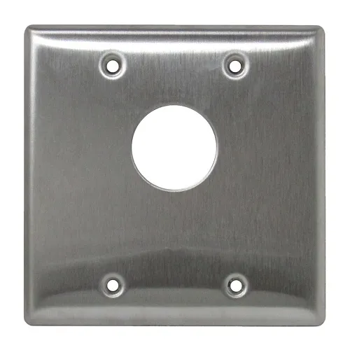 Camden 3230 Double-Gang 1-Cylinder Key Switch, (1) SPDT N/O and N/C Maintained, Stainless Steel