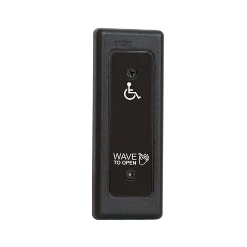 Camden CM-331/42N SureWave Wired Touchless Switch, Narrow, Hand Icon, Wave to Open Text and Wheelchair Symbol