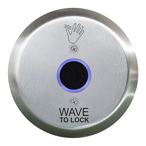 Camden CM-331/43R-SGLR 1-Relay Touchless Switch, 6" Round, Hand WTL, Light Ring