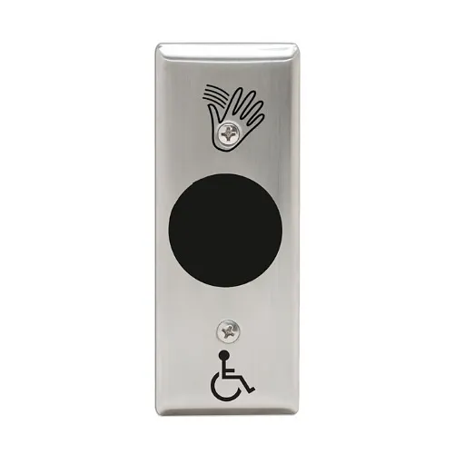 Camden CM-331/44SN Touchless Switch with Built-In Door Control, Hand Icon and Wheelchair Symbol