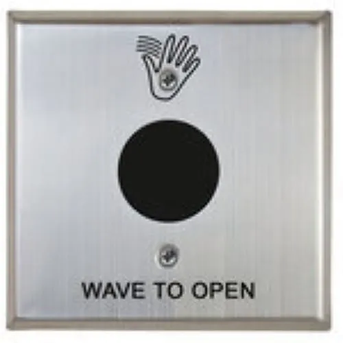 Camden CM-332/41SW CM-332 Series Double Gang Touchless Switch, 1"-28" Rang, 'Wave to Open' Legend, 2-Relay