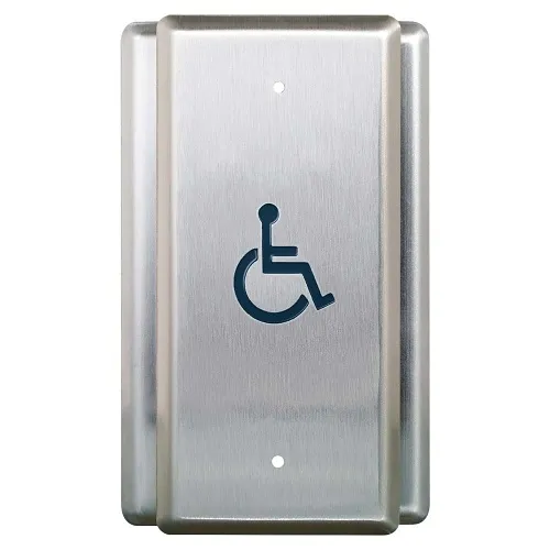 Camden CM-35/2-WT 4-1/2" x 2" Single Gang Push Plate Switch, Vertical Mounting