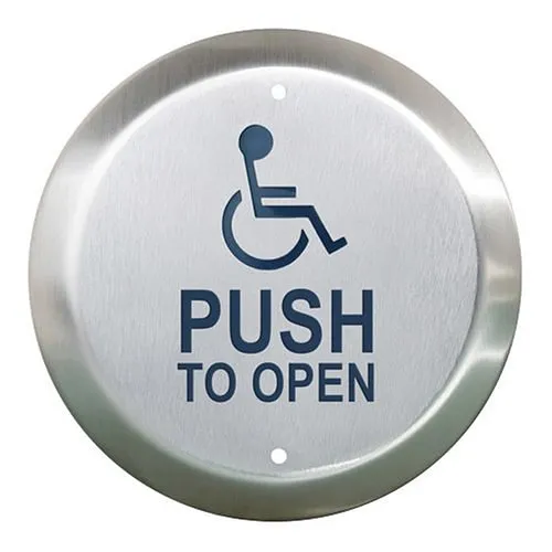 Camden CM-40/4-DP 4-1/2" Round Push Plate Switch