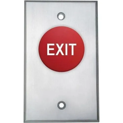 Camden CM-4110RE  Mushroom Switch Exit, N/C, Narrow, Red