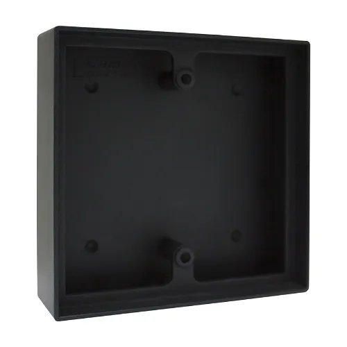 Camden CM-43LP Surface Box, Shallow Depth Provision for Wireless Black Polymer
