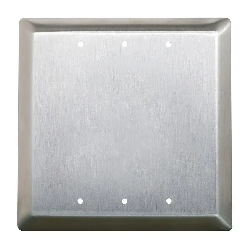 Camden CM-45/1-WT 4-1/2" Square Push Plate Switch, Concealed Screws