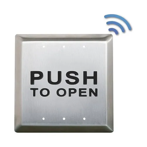 Camden CM-45K/3 4.5" Square Push Plate Switch, Concealed Screws