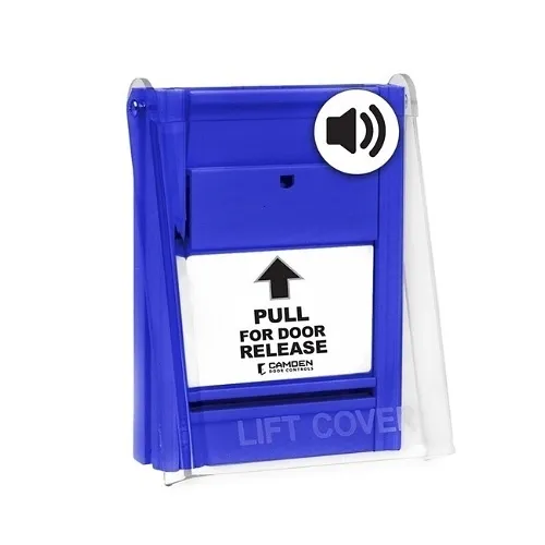 Camden CM-701SO-PC x N/C Switch, 'PULL for DOOR RELEASE', with Local Alarm Sounder, for Clear Lift Cover Add Suffix PC