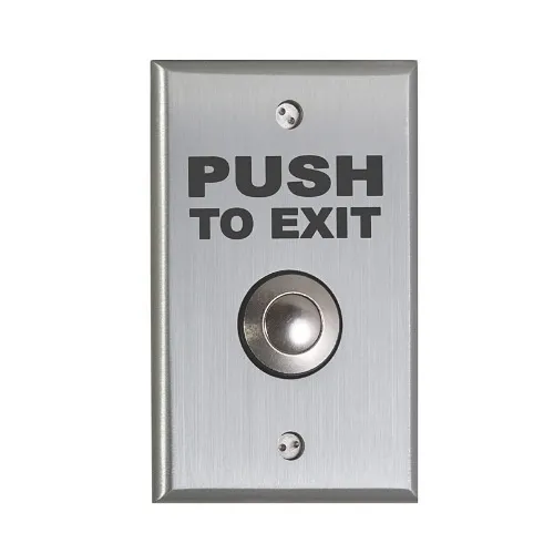 Camden CM-9080PTE Push to Exit Vandal Resistant Switch, DPDT, Momentary, Narrow
