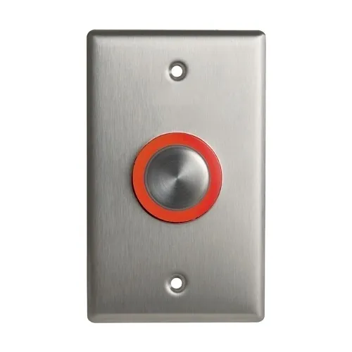 Camden CM-9600 Illuminated Piezoelectric Push Button, Single Gang Faceplate, Blank