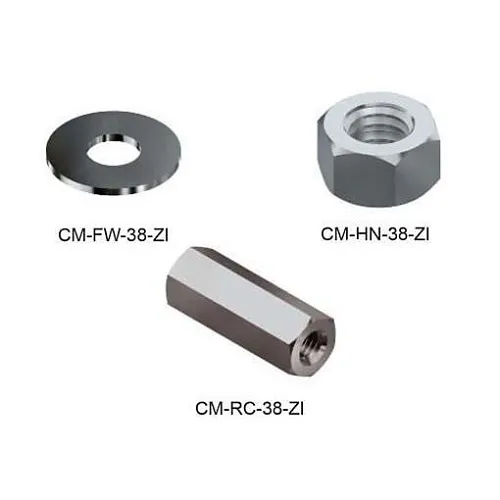 Snake Tray CM RC-38-ZI Rod Coupling, 3/8", Zinc Plated