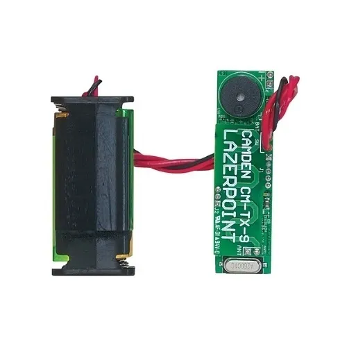 Camden CM-TX-9 Lazerpoint RF 915Mhz Wireless Transmitter, Wall Mounted for Button / Switch with Alkaline Batteries